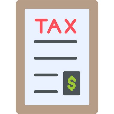 Vergi simgesi vektör illüstrasyonu