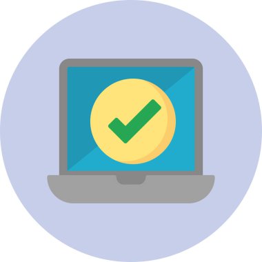 Bilgisayar. Web simgesi basit illüstrasyon