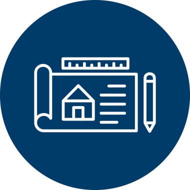 - Mimar. Web simgesi basit illüstrasyon