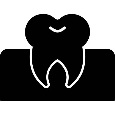 Diş azı dişinin vektör çizimi 