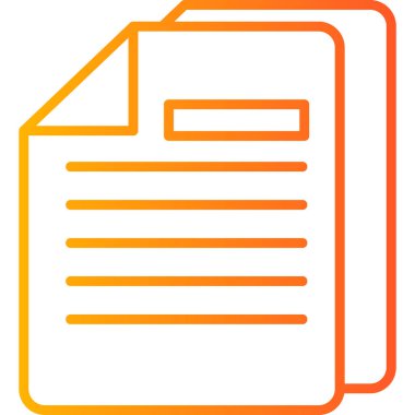 Belge simgesinin vektör illüstrasyonu