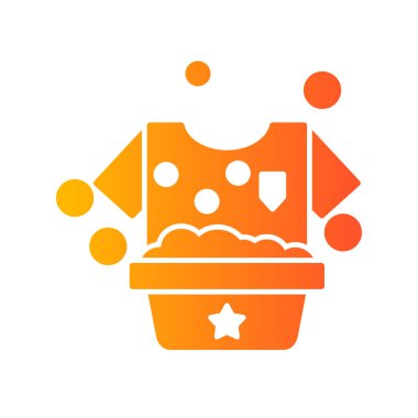 Hand Washing Clothes, vector icon