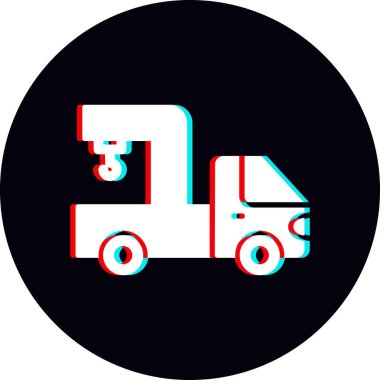 Kamyon soyut simge vektör çizimi