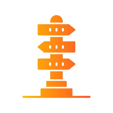 Yönlendirme web simgesi basit illüstrasyon