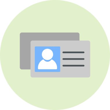 İş Kartları modern simge, vektör illüstrasyonu