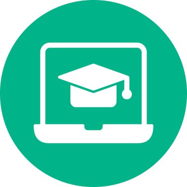 Mezuniyet şapkası ikonu. vektör illüstrasyonu