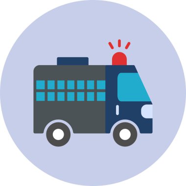 Police web icon. simple illustration
