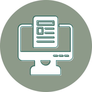 seo modern simgesinin vektör illüstrasyonu