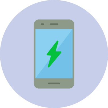 Akıllı telefon aygıtının dijital illüstrasyonunu şarj et 