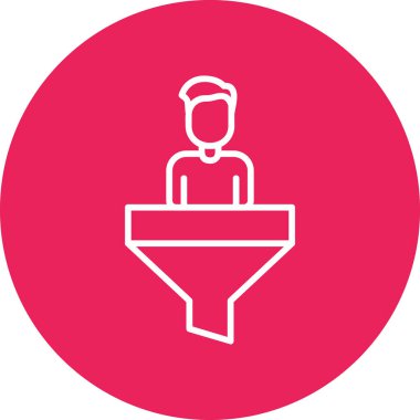 huni. Web simgesi basit illüstrasyon