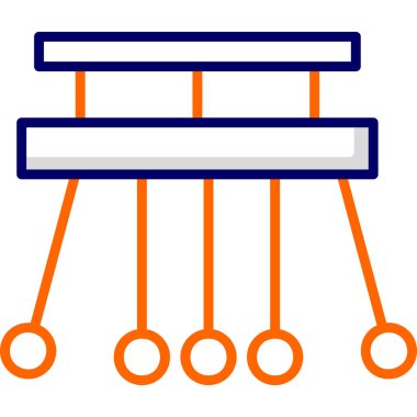 Sarkaç düz vektör simgesi