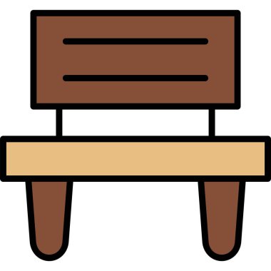 Masa. Web simgesi basit illüstrasyon