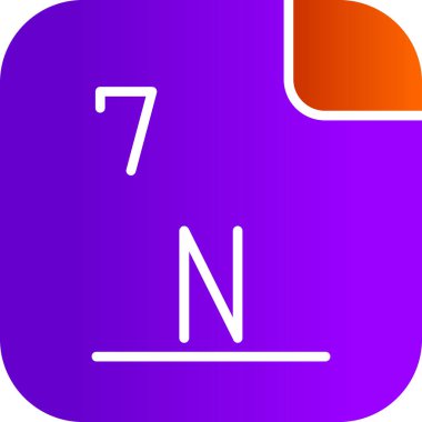 Nitrojen, N sembolü ve atom numarası 7 olan kimyasal elementtir. Nitrojen, periyodik tablonun 15. grubunun en hafif üyesidir ve genellikle pnictojenler olarak adlandırılır. Evrende ortak bir elementtir. Vektör simgesi