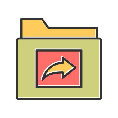 folder icon, web simple illustration