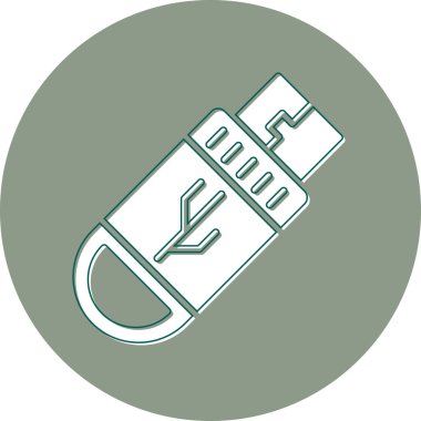 USB Flash sürücü simgesi.  