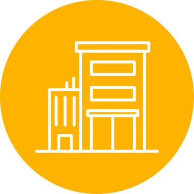 Ofis simgesi vektör illüstrasyonu