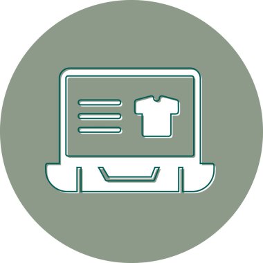 Online Shopping web icon, vector illustration