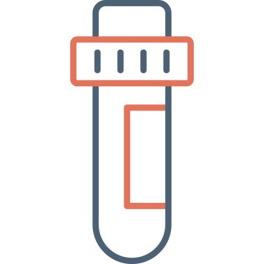 test tübü web simgesi basit tasarım