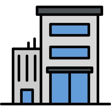 Ofis simgesi vektör illüstrasyonu