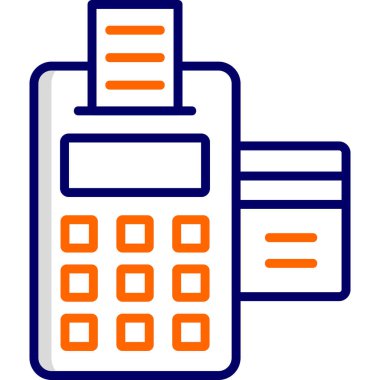 Hesap makinesi. Web simgesi basit illüstrasyon