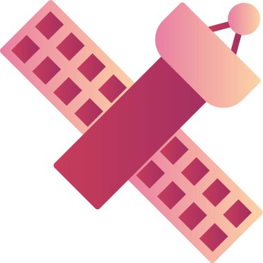 uydu simgesi vektör illüstrasyonu