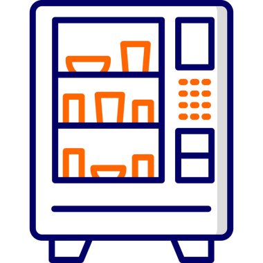 Satış makinesi. Web simgesi basit tasarım