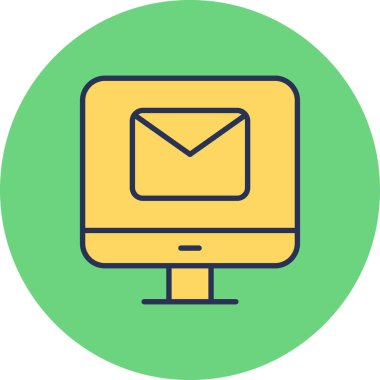 ileti ikonu vektör illüstrasyonu