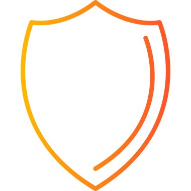 kalkan simgesi, vektör illüstrasyonu basit tasarım