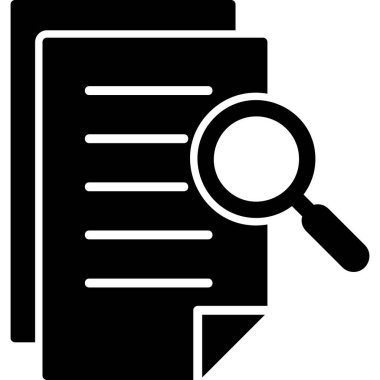 belge dosyası. Ağ simgesi. Kağıt Arama aracı