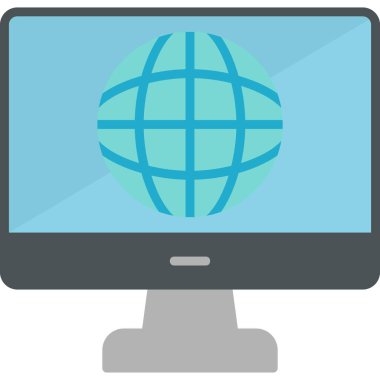 Genel çevrimiçi modern simge vektör illüstrasyonu