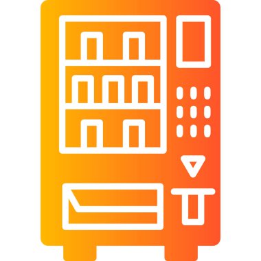 Satış makinesi. Web simgesi basit tasarım