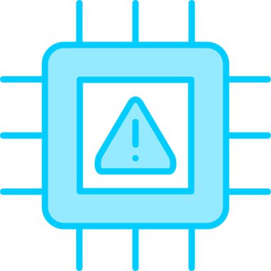 CPU icon, vector illustration simple design