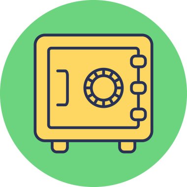 Modern güvenlik simgesinin vektör illüstrasyonu