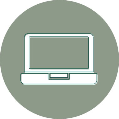 Bilgisayar. Web simgesi basit illüstrasyon