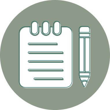 Belge simgesinin vektör illüstrasyonu