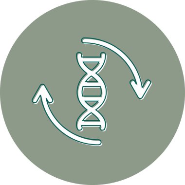 Genetik DNA yapısı. Web simgesi