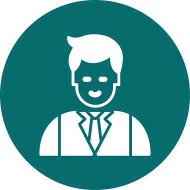 vector illustration of Resturant manager icon