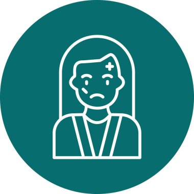 vektör kayıpları avatar simgesi basit bir stilde