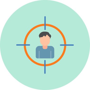 Hedef, Kullanıcı logosu, web sayfası için basit simge 