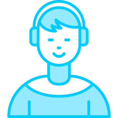 Man web simgesi basit illüstrasyon 