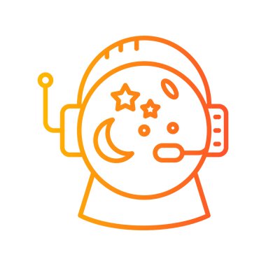 Astronomi. Web simgesi basit illüstrasyon