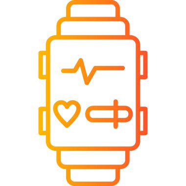 smartwatch simge vektör çizimi
