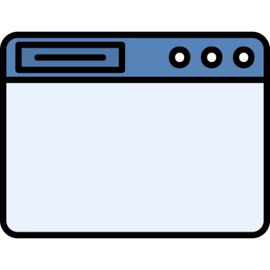 Tarayıcı penceresi. Basit resimleme