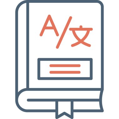 Kitap. Web simgesi basit illüstrasyon