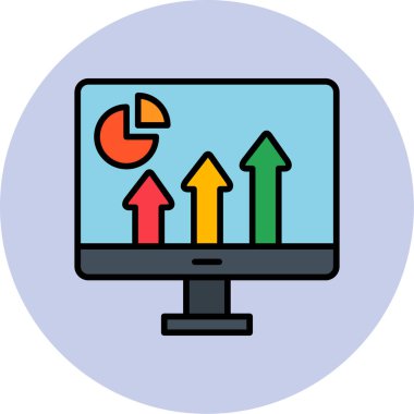 seo modern simgesinin vektör illüstrasyonu