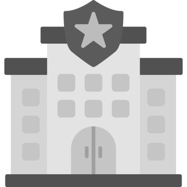 Police web icon. simple illustration