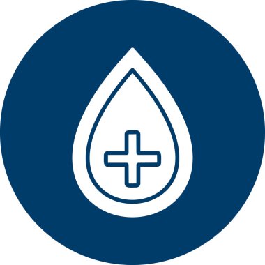 Kan damlası. Web simgesi