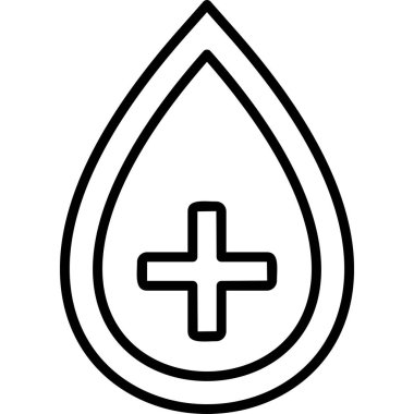 Kan damlası. Web simgesi