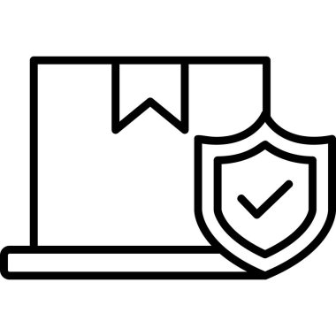 Kutu modern simge, vektör illüstrasyonu