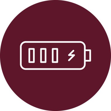 Pil simgesinin vektör illüstrasyonu